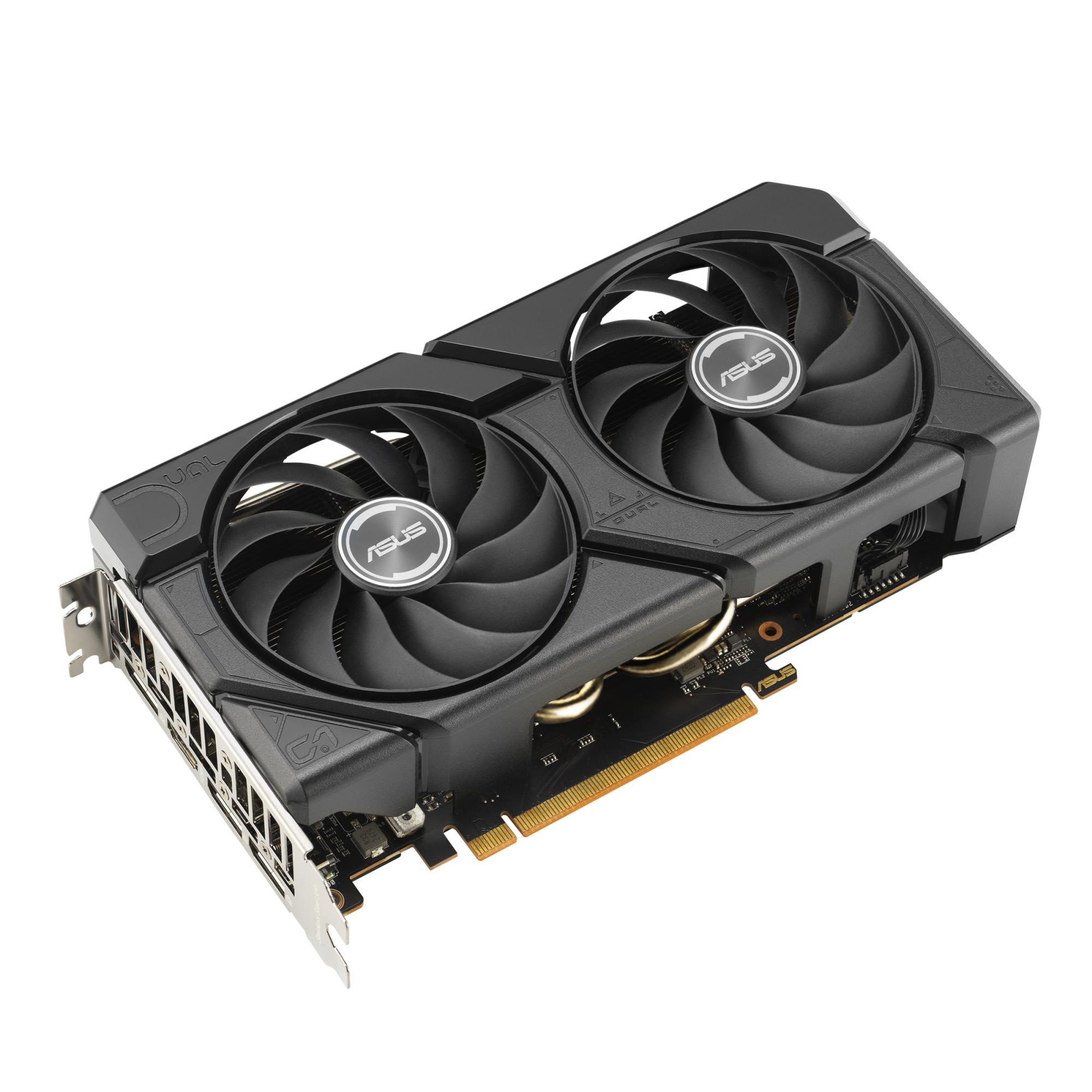 Graphics Card ASUS AMD Radeon RX 7600 8 GB GDDR6 128 bit PCIE 4.0 8x Two and Half Slot Fansink 1xHDMI 3xDisplayPort DUAL-RX7600-O8G-EVO - Image 2