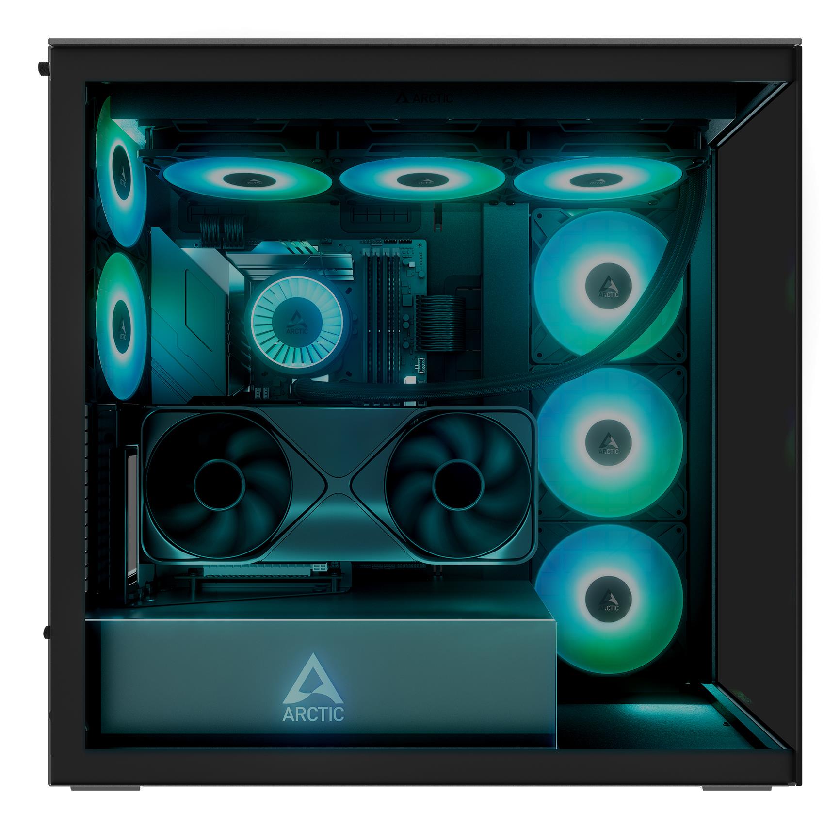 Case ARCTIC Xtender VG (Black) Case product features Transparent panel Not included Colour Black ACPCC00016A - Image 7