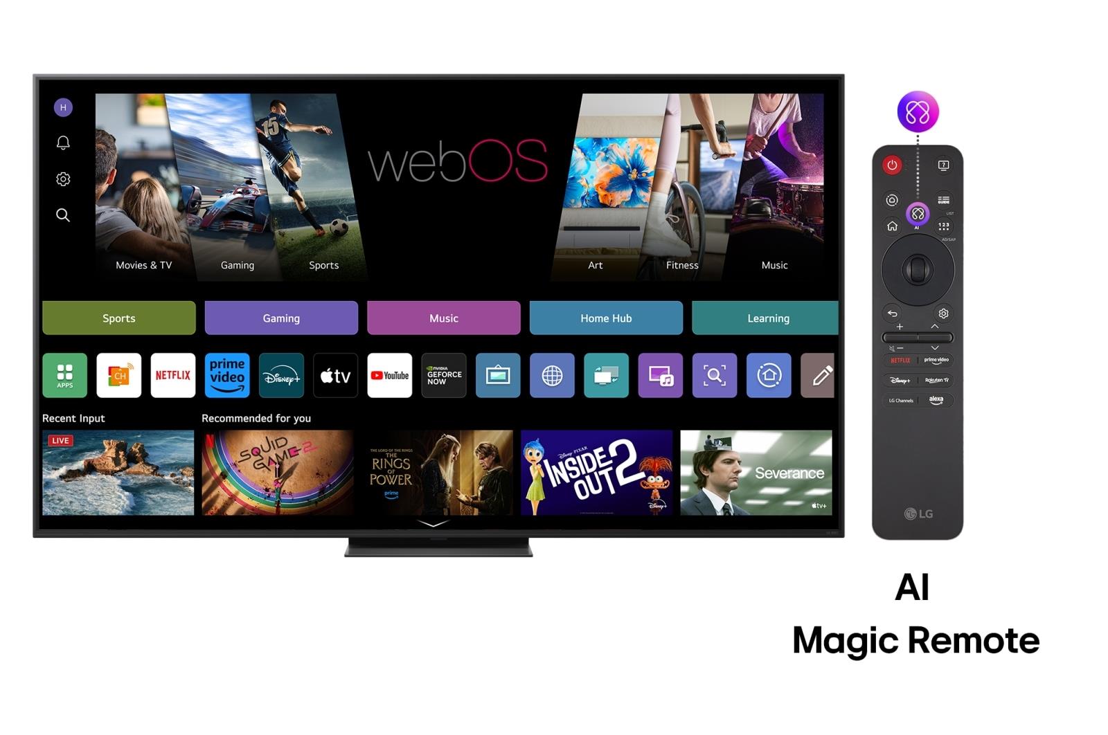 TV Set LG 75" 4K/Smart 3840x2160 Wireless LAN Bluetooth webOS Black 75QNED86A3A - Image 2