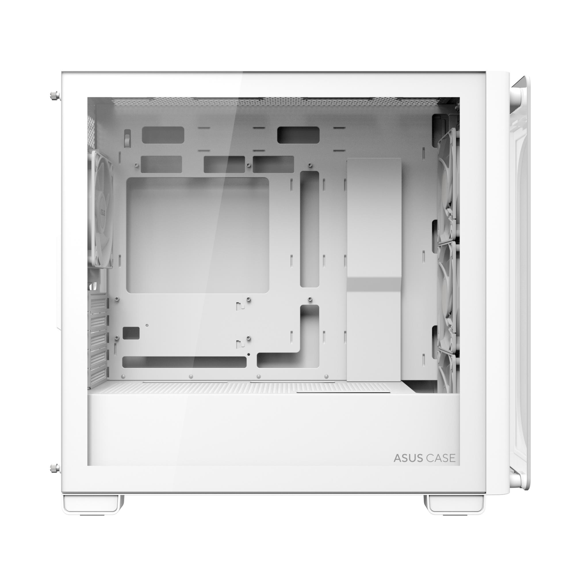 Case ASUS A23 PLUS MidiTower Case product features Transparent panel MicroATX MiniITX Colour White A23PLUSTG/ARGBWHITE - Image 2