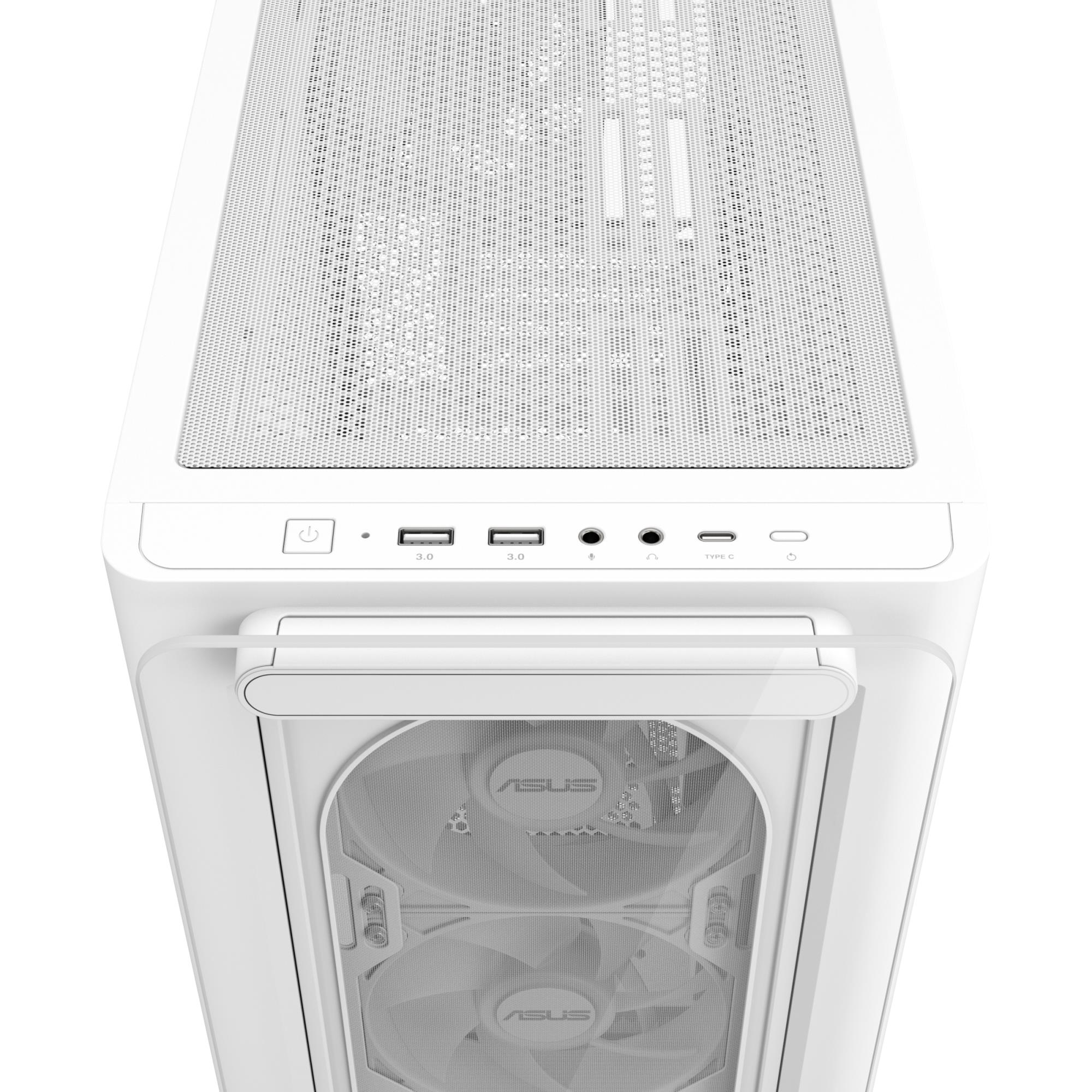 Case ASUS A23 PLUS MidiTower Case product features Transparent panel MicroATX MiniITX Colour White A23PLUSTG/ARGBWHITE - Image 12