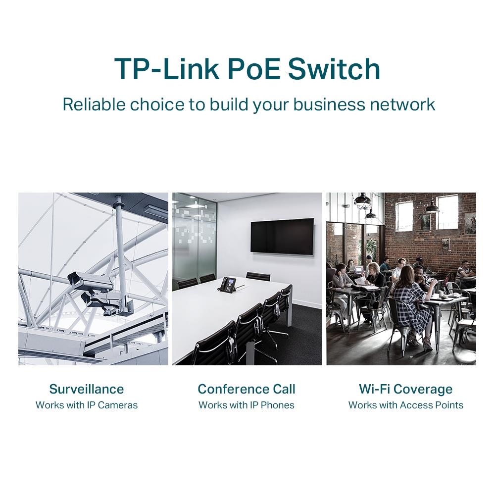 Switch TP-LINK Desktop/pedestal 28x10Base-T / 100Base-TX / 1000Base-T PoE+ ports 24 250 Watts TL-SG1428PE - Image 8
