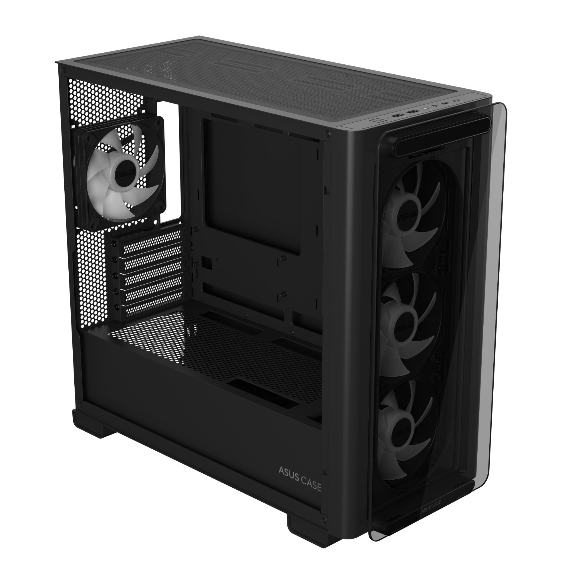 Case ASUS A23 PLUS MidiTower Case product features Transparent panel MicroATX MiniITX Colour Black A23PLUSTG/ARGBBLACK - Image 7