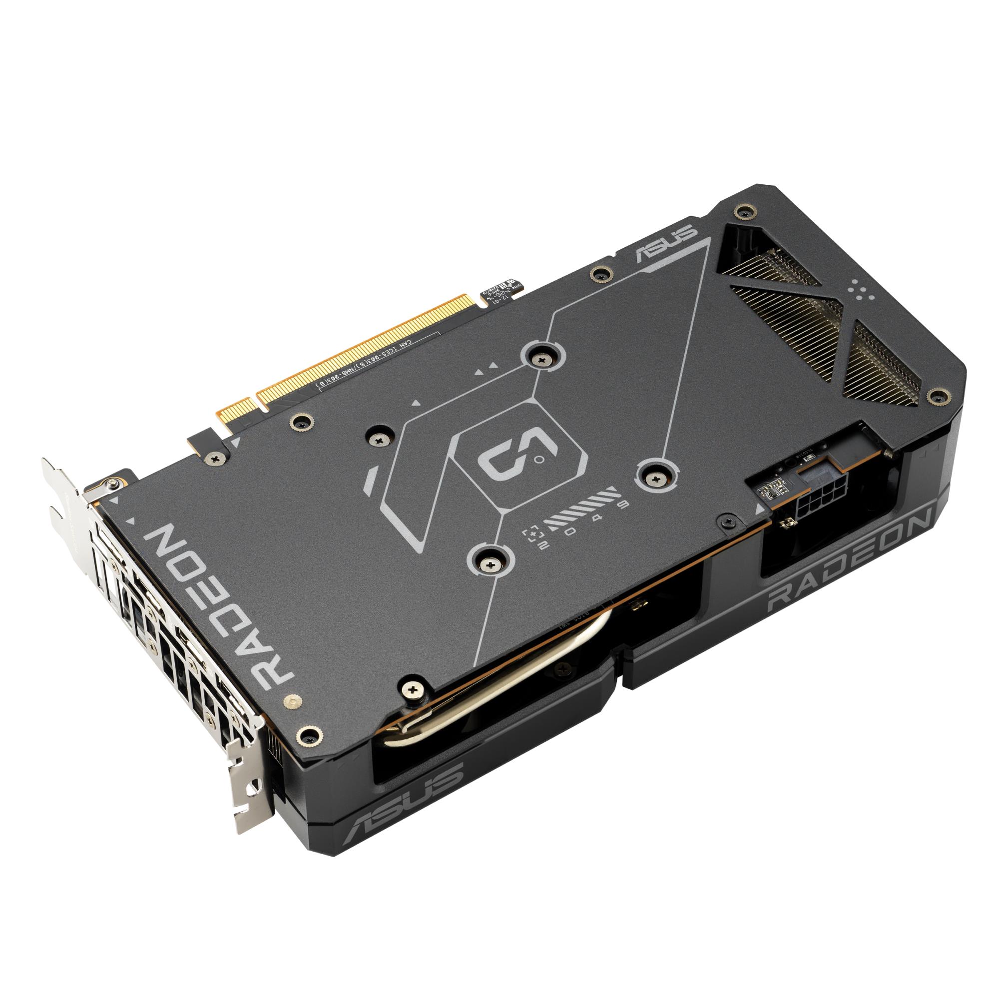 Graphics Card ASUS AMD Radeon RX 7600 8 GB GDDR6 128 bit PCIE 4.0 8x Two and Half Slot Fansink 1xHDMI 3xDisplayPort DUAL-RX7600-O8G-EVO - Image 6