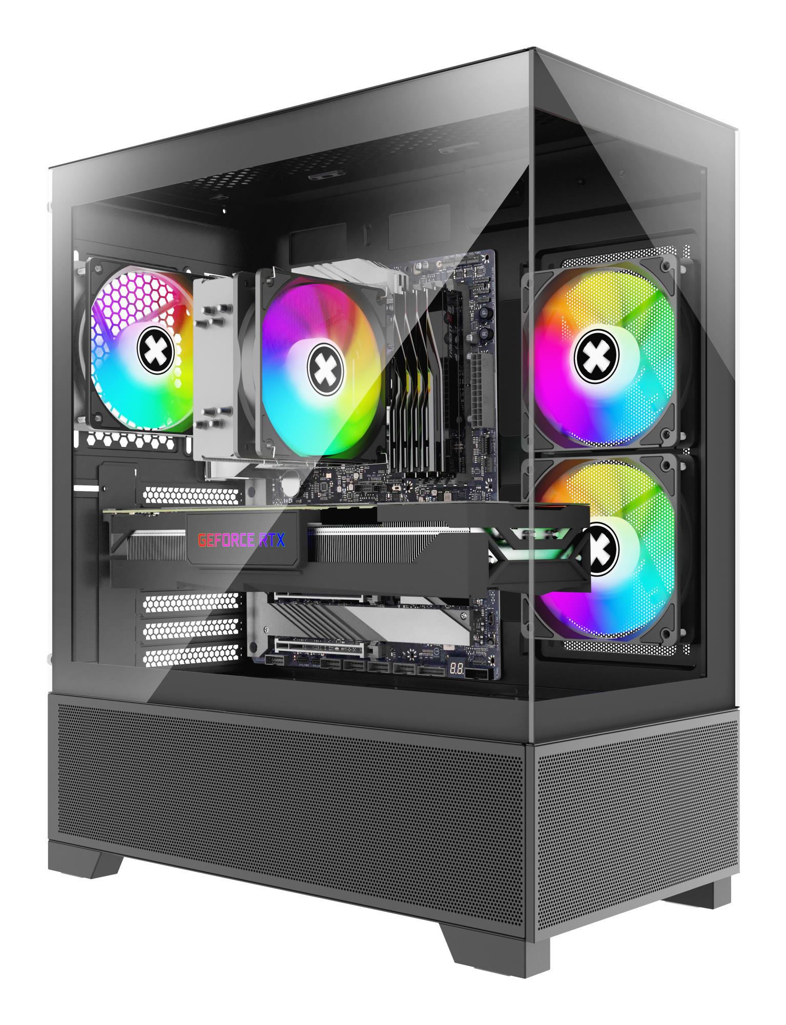 Case XILENCE XG172 MidiTower Case product features Fan control panel/Transparent panel Not included Colour Black XG172 - Image 14