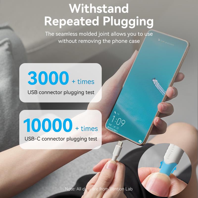 CABLE USB-C TO USB2.0/1.5M WHITE CTHWG VENTION - Image 16