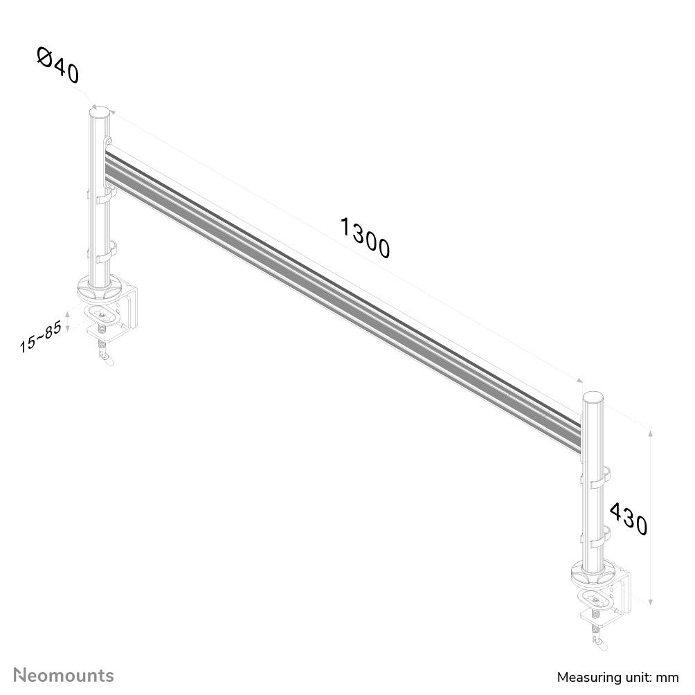 TV SET ACC SCREEN TOOLBAR/10-24" FPMA-DTB100 NEOMOUNTS - Image 5