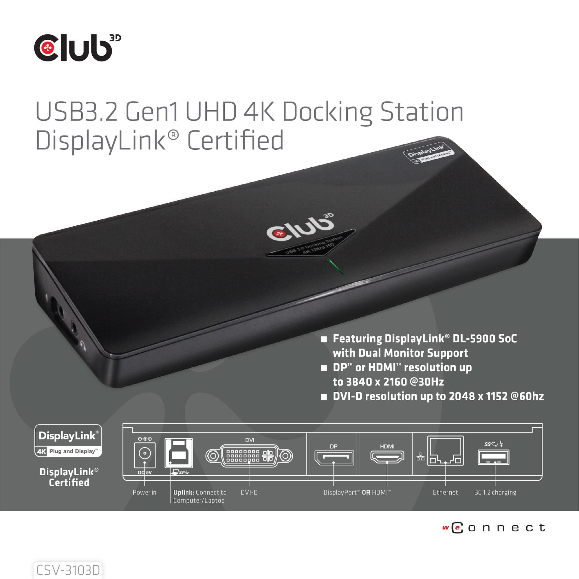 NB ACC DOCKING STATION/USB CSV-3103D CLUB3D - Image 11