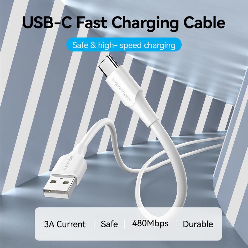 CABLE USB-C TO USB2.0/1.5M WHITE CTHWG VENTION - Image 8