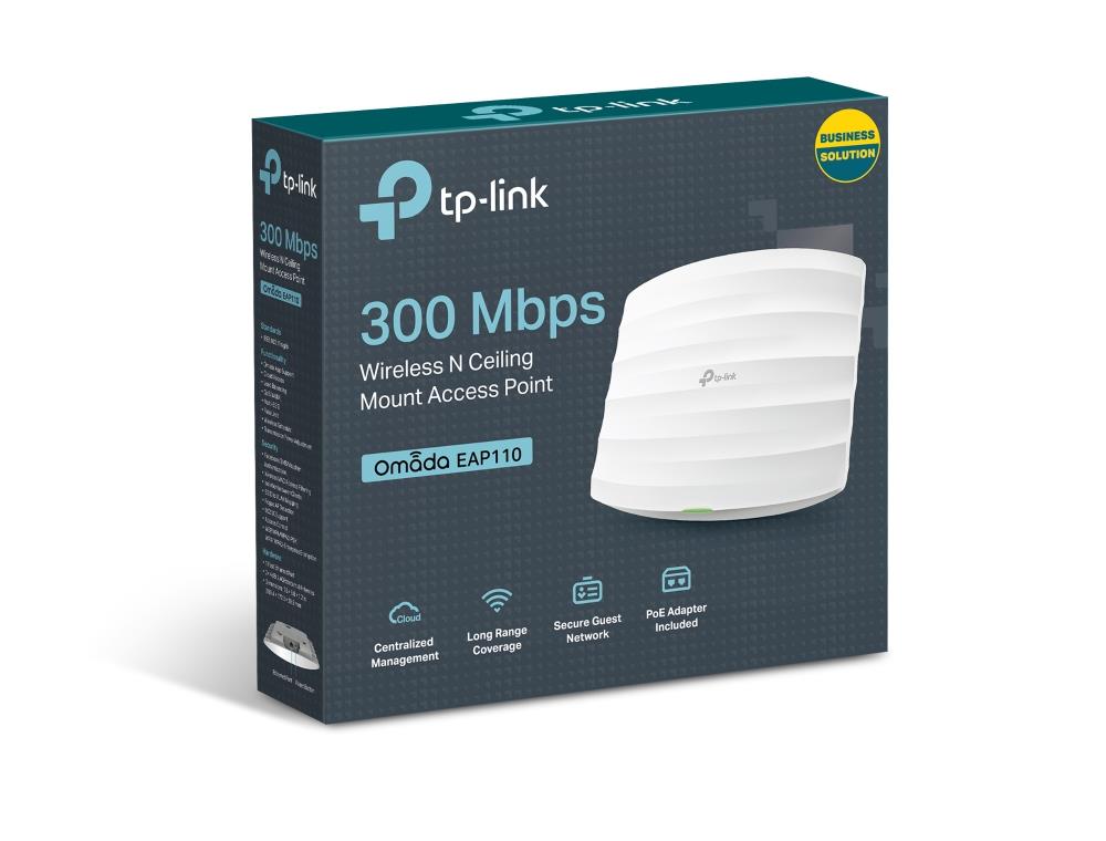 Access Point TP-LINK Omada 300 Mbps IEEE 802.11b IEEE 802.11g IEEE 802.11n 1xRJ45 Number of antennas 2 EAP110 - Image 21