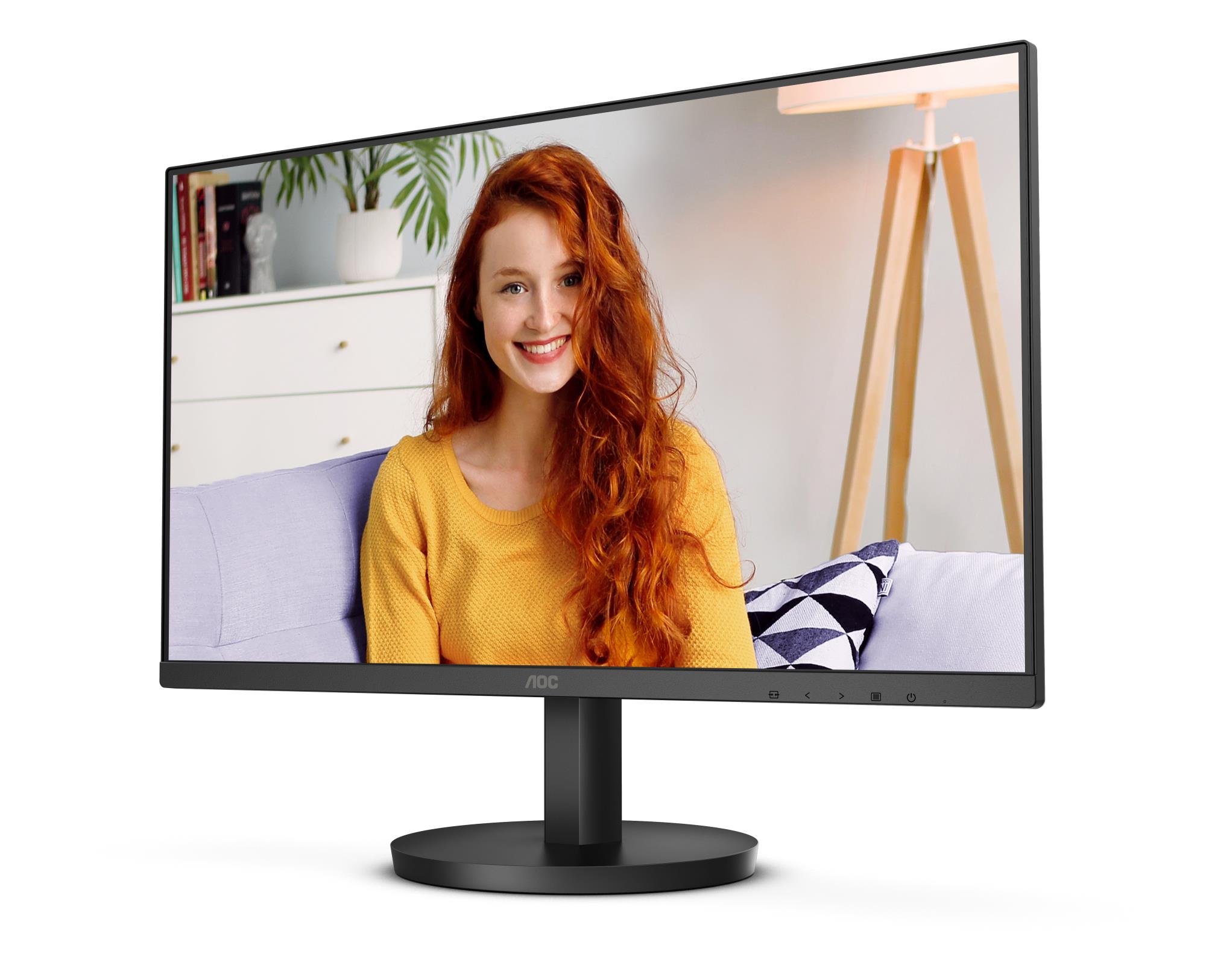 LCD Monitor AOC 24" Panel VA 1920x1080 16:9 100 Hz Matte 1 ms Speakers Tilt Colour Black 24B3HMA2 - Image 10