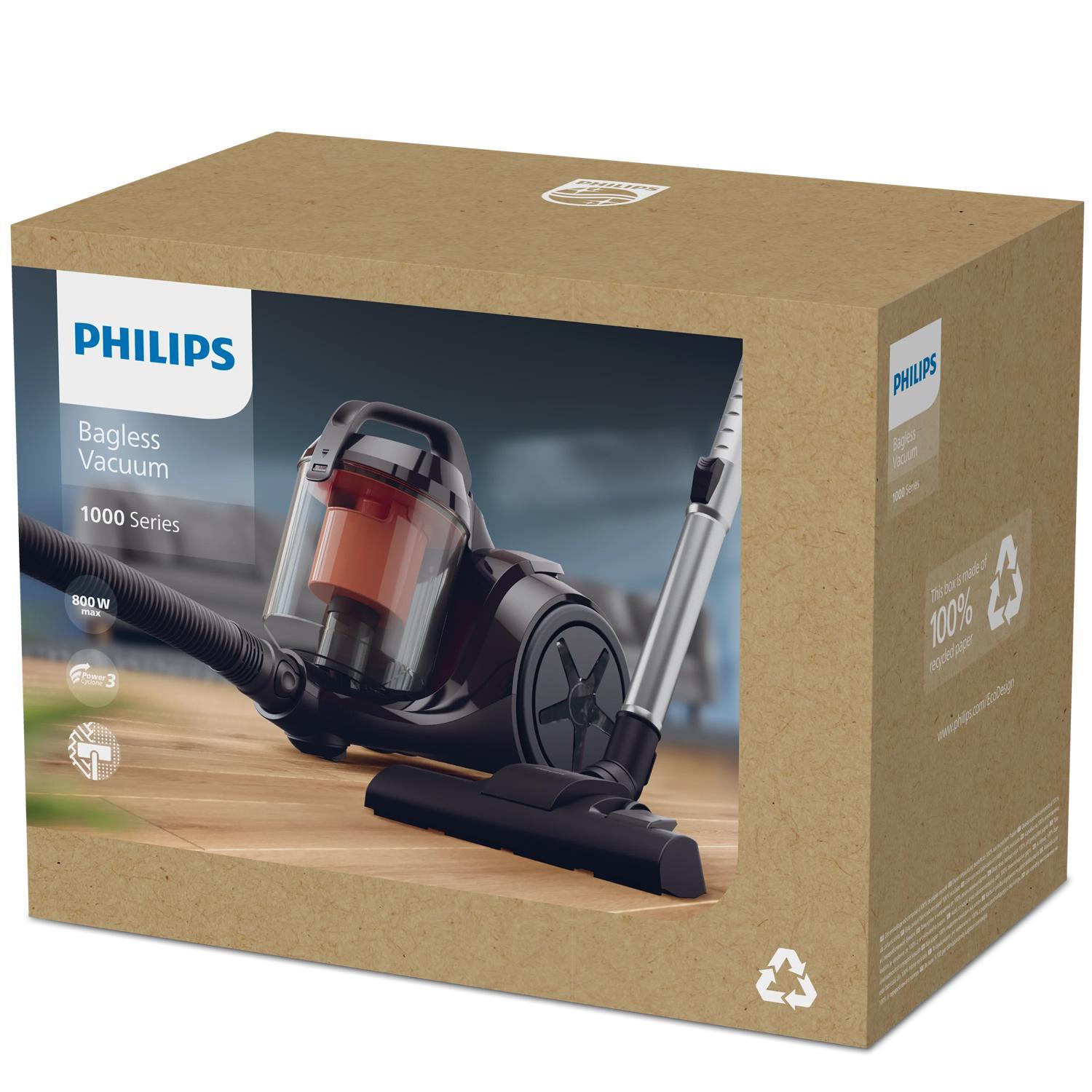 Vacuum Cleaner PHILIPS Input power 800 W Dust capacity 1.3 L Cylinder vacuum Cleaning type Dry Dust container Bagless Colour Black XB1142/10 - Image 6