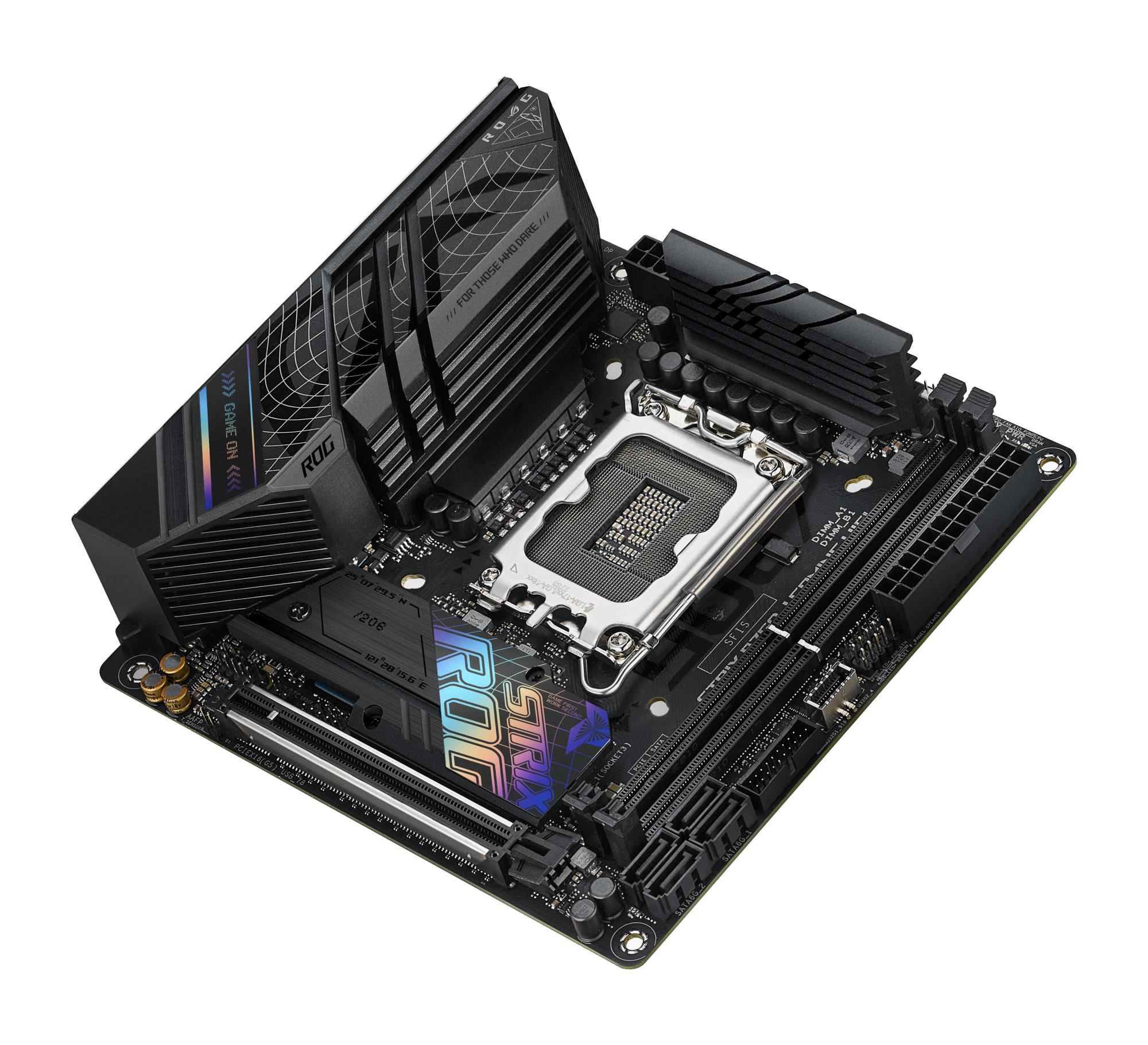 Mainboard ASUS Intel B760 Express LGA1700 Mini-ITX Memory DDR5 Memory slots 2 1xPCI-Express 5.0 16x 2xM.2 1xHDMI 1xDisplayPort 3xUSB 2.0 3xUSB 3.2 2xUSB-C 1xRJ45 5xAudio port STRIXB760-IGAMINGWIFI - Image 11