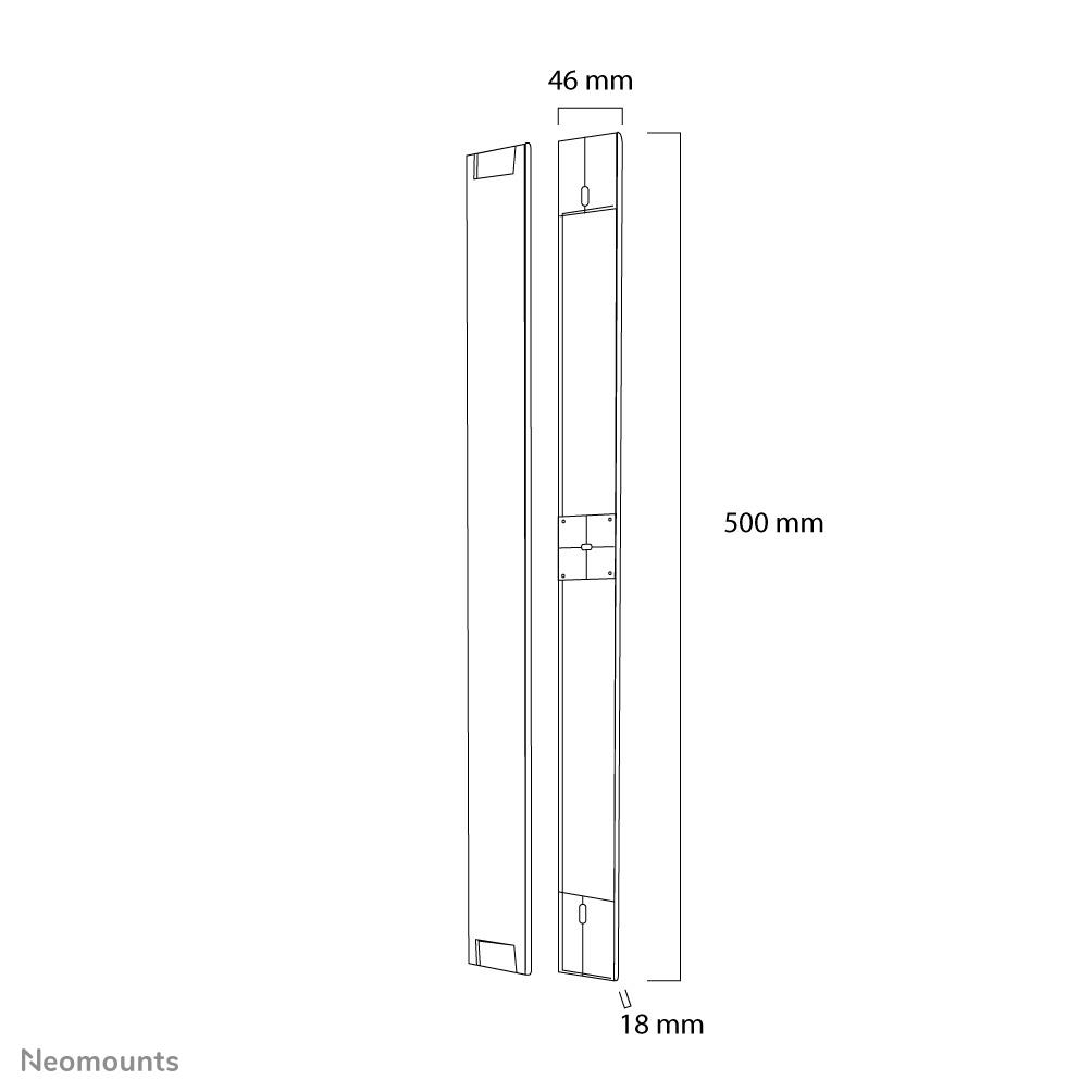 TV SET ACC CABLE COVER/NS-CC050SILVER NEOMOUNTS - Image 4