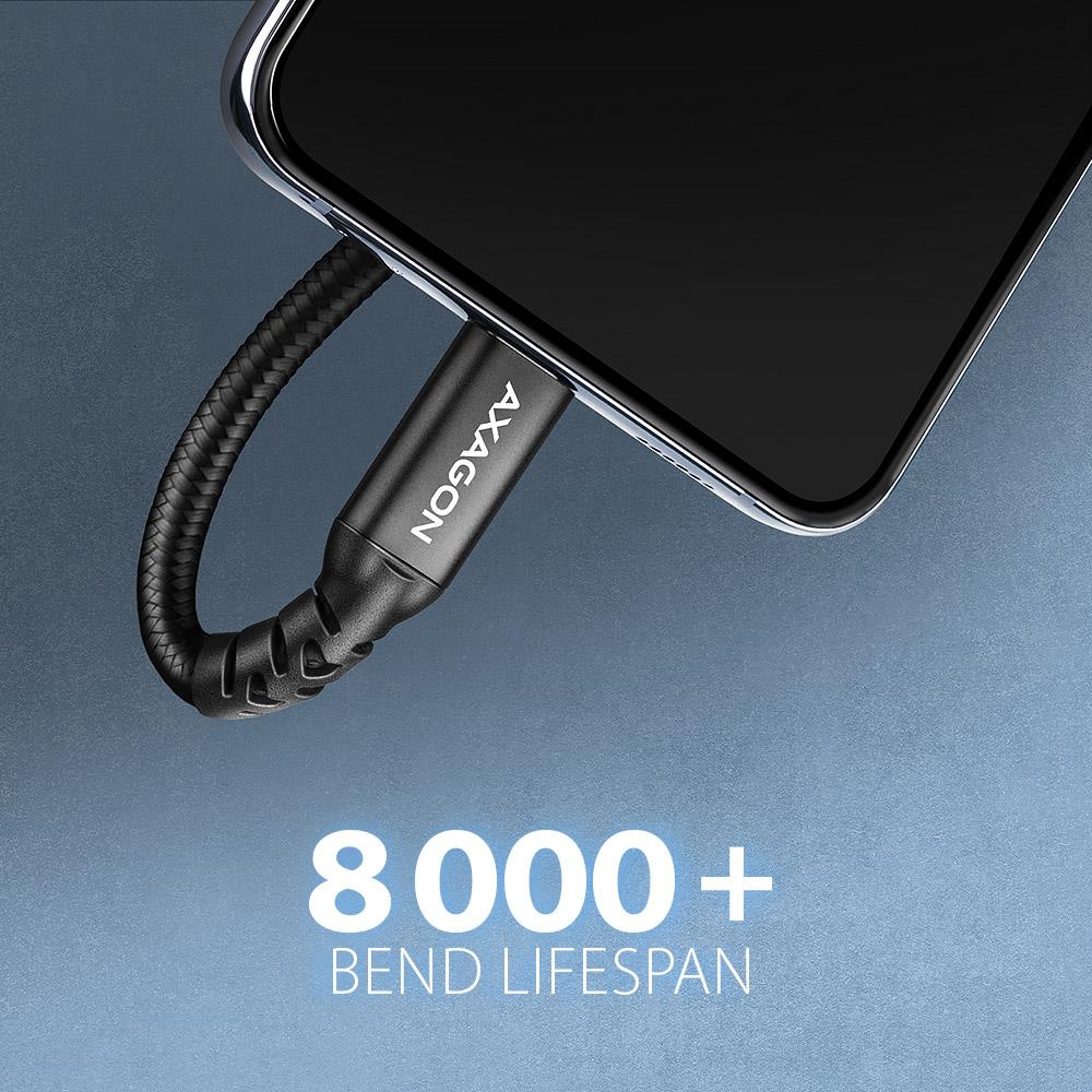 CABLE USB-C EXTENSION 1M/BLACK BUCM32-CF10AB AXAGON - Image 7