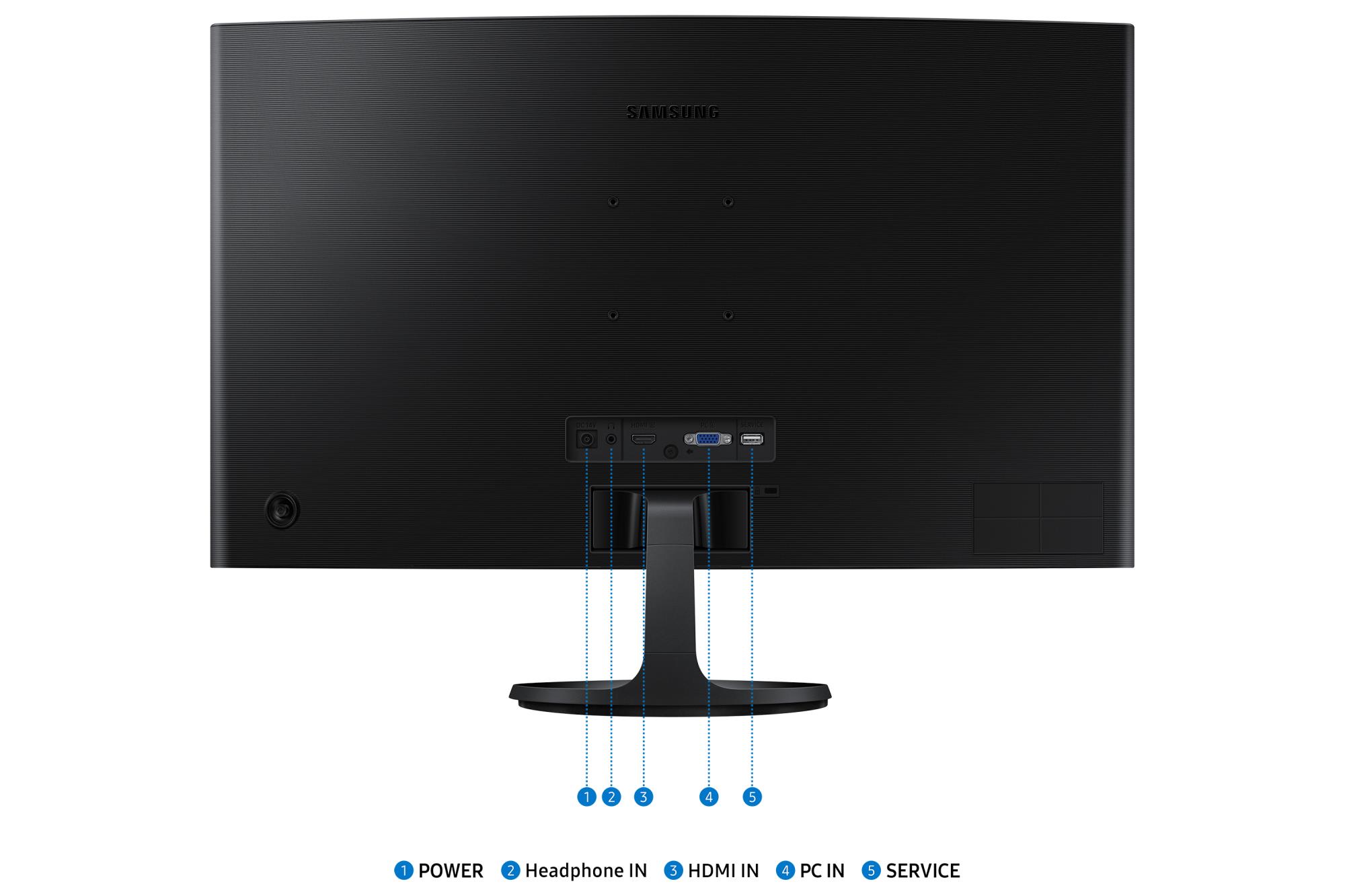 LCD Monitor SAMSUNG 27 " 1920 x 1080 pixels Full HD Native aspect ratio 16:9 LCD Curved LS27D362GAUXEN - Image 7