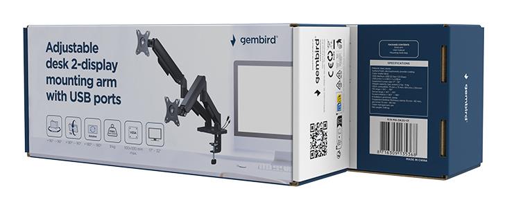 DISPLAY ACC MOUNTING ARM/17-32" MA-DA2U-01 GEMBIRD - Image 7