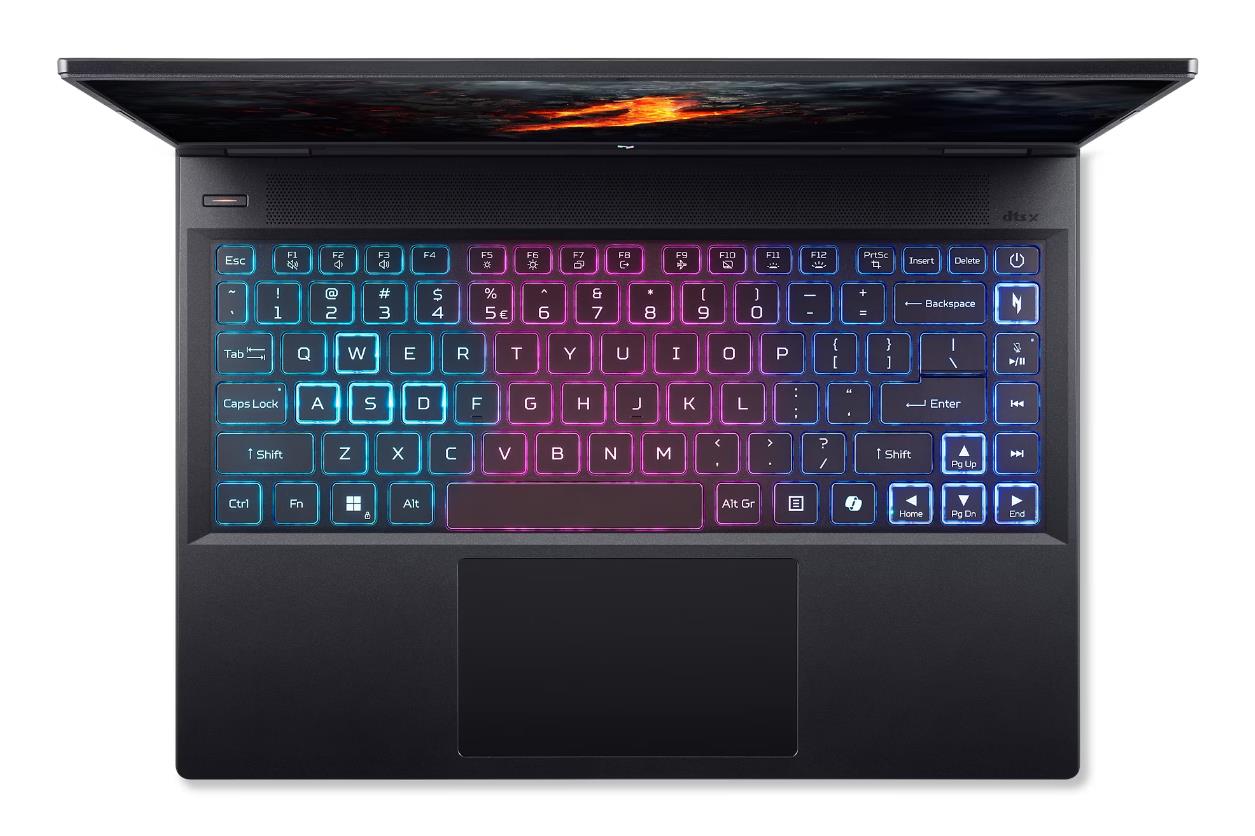 Notebook ACER Nitro 14 AN14-41-R5ZE CPU Ryzen 7 8845HS 3800 MHz 14.4" 2560x1600 RAM 16GB LPDDR5x SSD 1TB NVIDIA GeForce RTX 4060 8GB ENG Windows 11 Home Black 2.02 kg NH.QQLEL.001 - Image 4