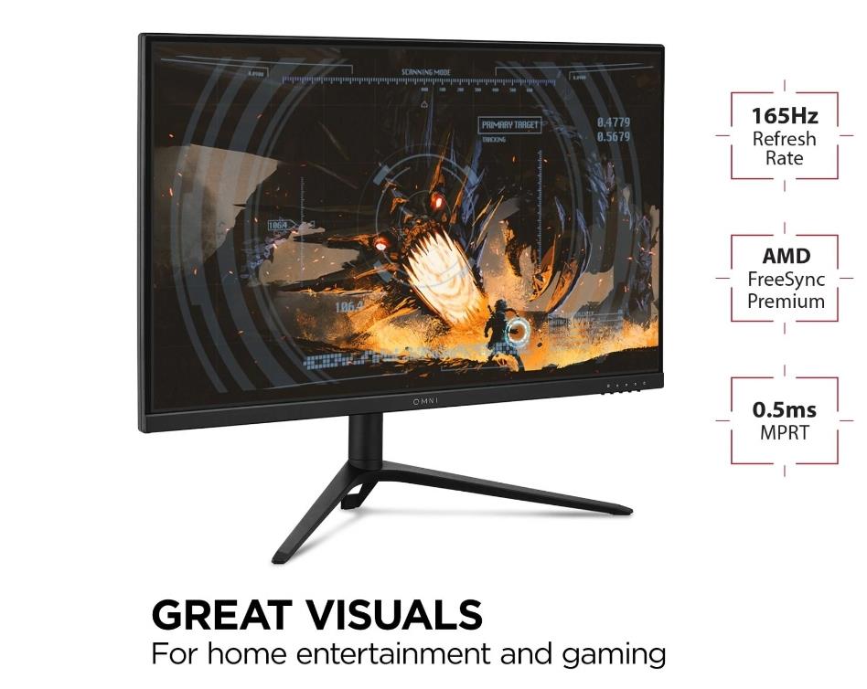 LCD Monitor VIEWSONIC VX2728J 27" Gaming Panel IPS 1920x1080 16:9 165Hz Matte 0.5 ms Speakers Swivel Pivot Height adjustable Tilt Colour Black VX2728J - Image 11