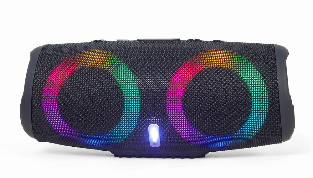 Portable Speaker GEMBIRD Black Portable/Wireless 1xAudio-In 1xUSB 2.0 1xMicroSD Card Slot Bluetooth SPK-BT-LED-02 - Image 6