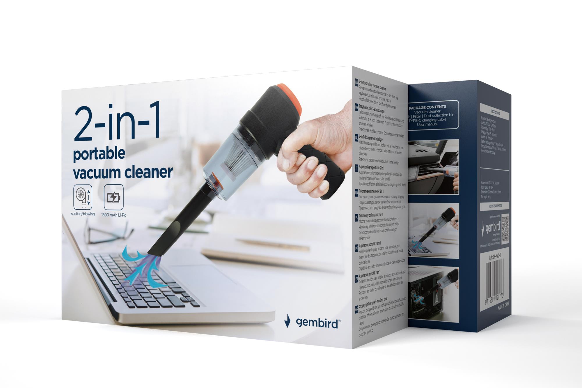 Vacuum Cleaner GEMBIRD CK-MVC-01 Handheld 15 Watts Weight 0.235 kg CK-MVC-01 - Image 13