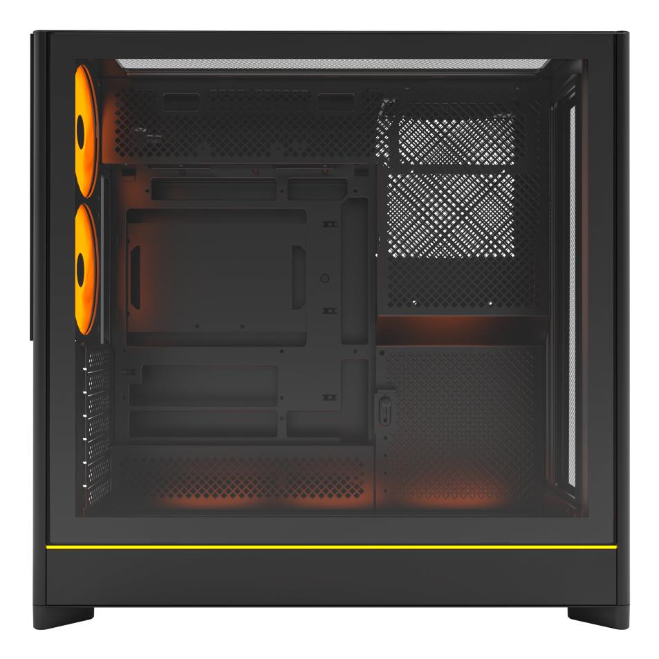 Case MONTECH HS01 PRO MidiTower Case product features Removeable HDD basket/Transparent panel Not included ATX MicroATX MiniITX Colour Black HS01PRO(B) - Image 5