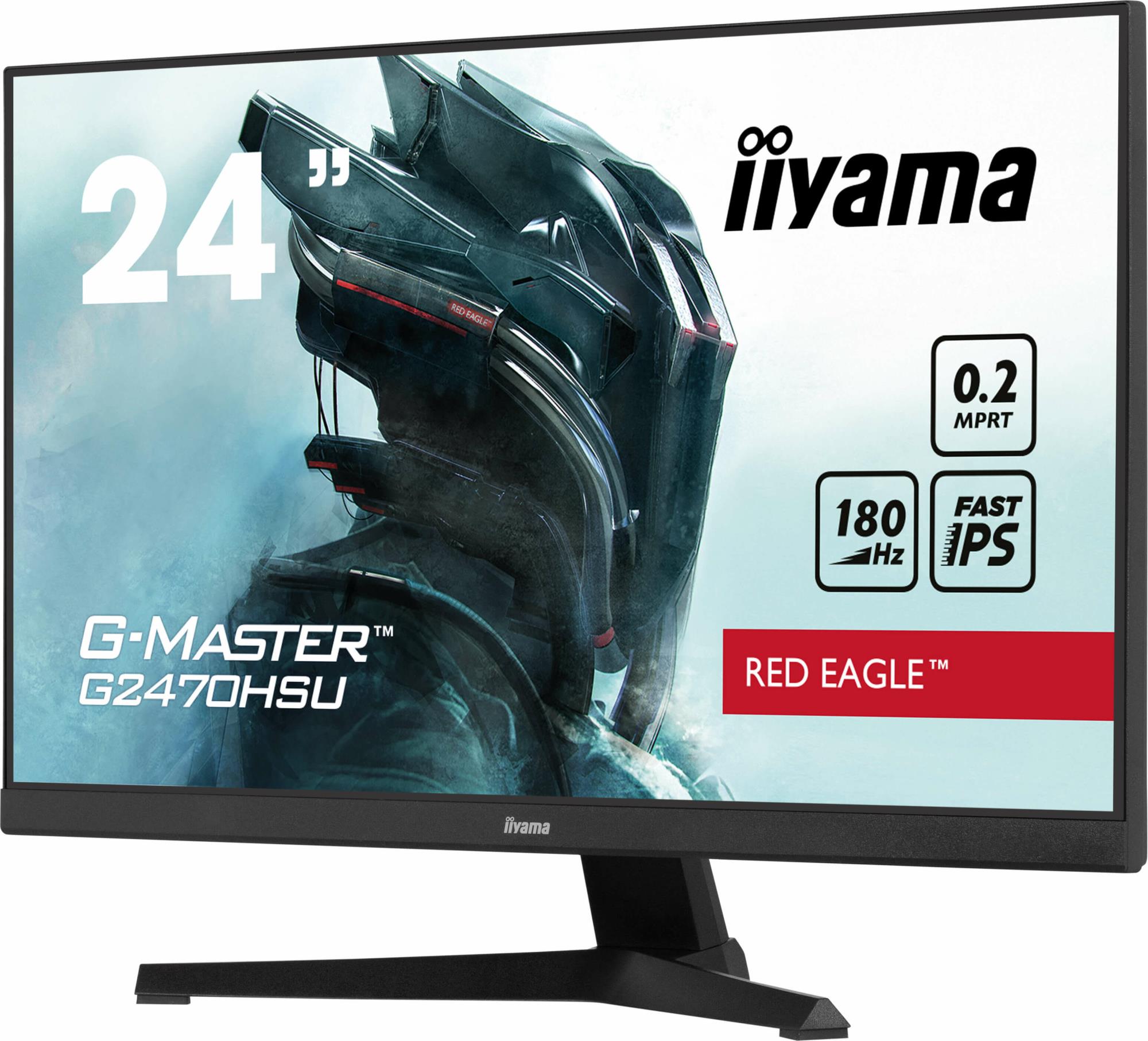 LCD Monitor IIYAMA G2470HSU-B6 24" Panel IPS 1920x1080 16:9 180Hz Matte 0.2 ms Speakers Colour Black G2470HSU-B6 - Image 7