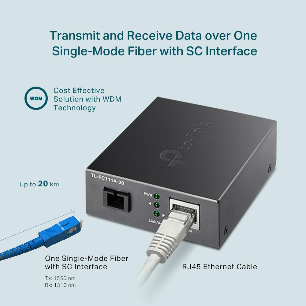 NET MEDIA CONVERTER 20KM/TL-FC111A-20 TP-LINK - Image 6