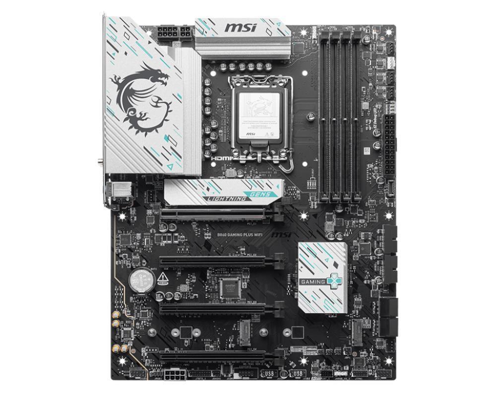 Mainboard MSI Intel B860 Express LGA1851 Memory DDR5 Memory slots 4 B860GAMINGPLUSWIFI - Image 2