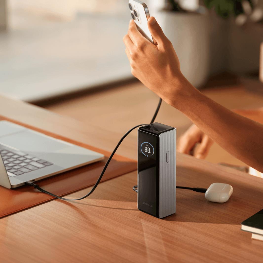 POWER BANK USB 25000MAH RAPID/170W SILVER 5023001012 ECOFLOW - Image 4