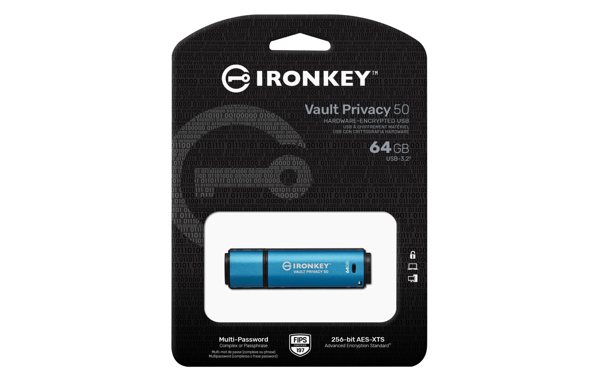 MEMORY DRIVE FLASH USB3.2 64GB/IKVP50/64GB KINGSTON - Image 3