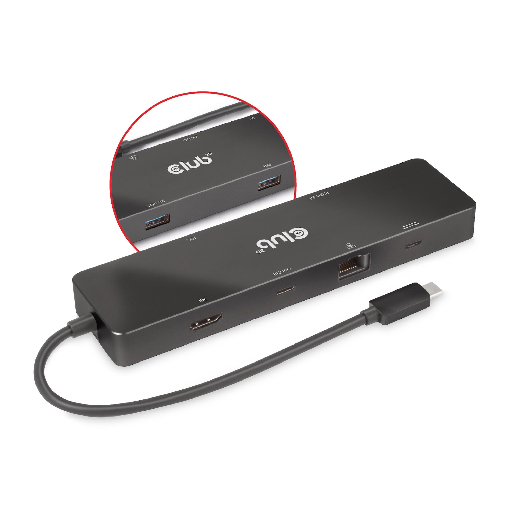 NB ACC DOCKING STATION 6IN1/USB-C 100W CSV-1584 CLUB3D - Image 7