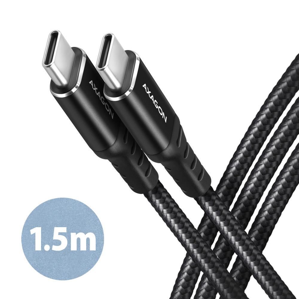 CABLE USB-C TO USB-C 1.5M 60W/HQ BLACK BUCM-CM15AB AXAGON - Image 4