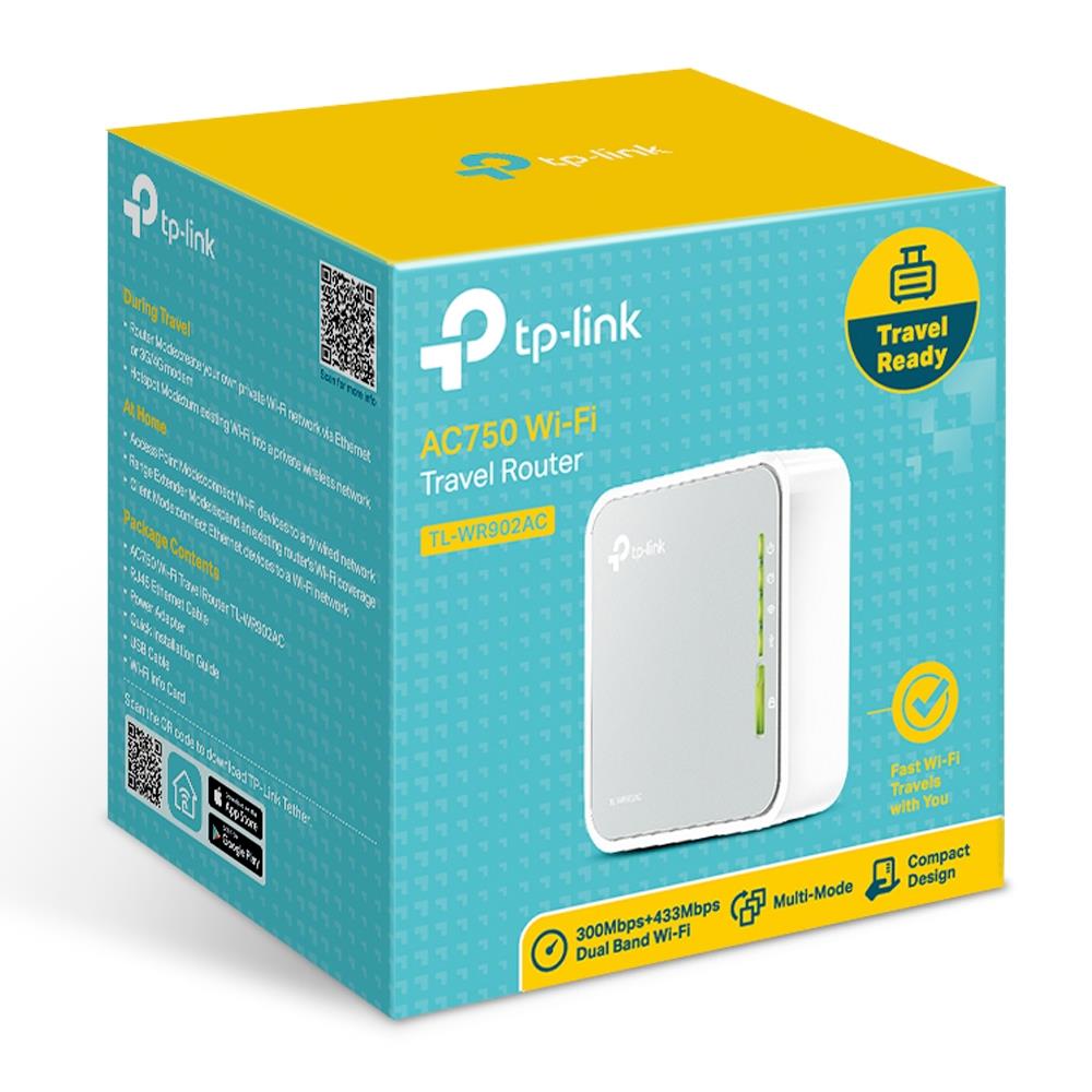 Wireless Router TP-LINK Wireless Router 733 Mbps IEEE 802.11a IEEE 802.11 b/g IEEE 802.11n IEEE 802.11ac USB 2.0 1x10/100M TL-WR902AC - Image 10