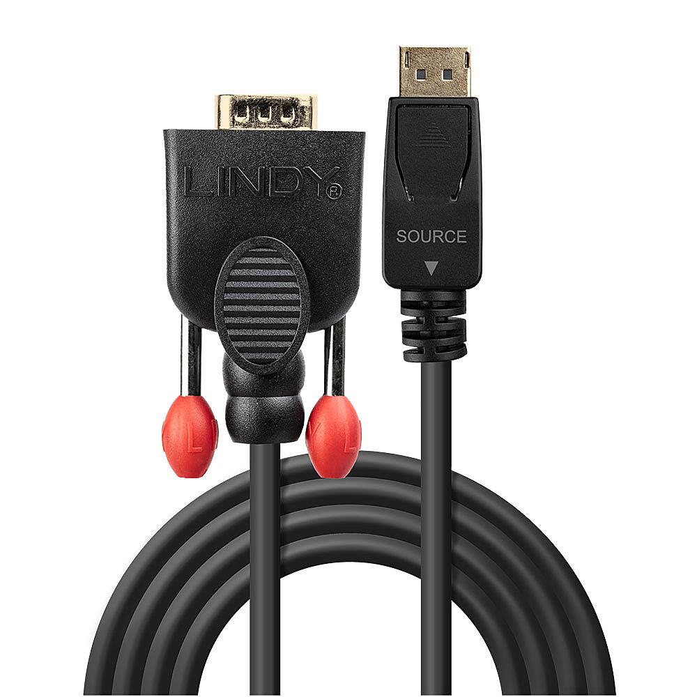 CABLE DISPLAY PORT TO VGA 2M/BLACK 41942 LINDY - Image 4