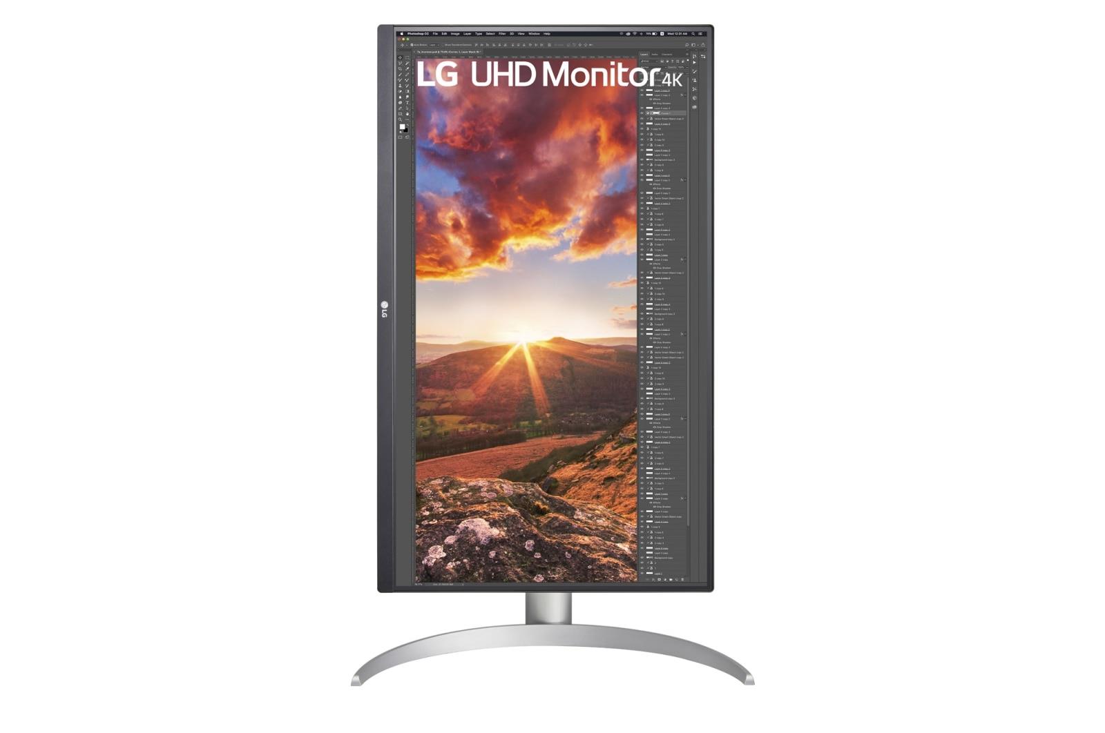 LCD Monitor LG 27UP85NP-W 27" 4K Panel IPS 3840x2160 16:9 5 ms Speakers Swivel Height adjustable Tilt Colour White 27UP85NP-W - Image 9