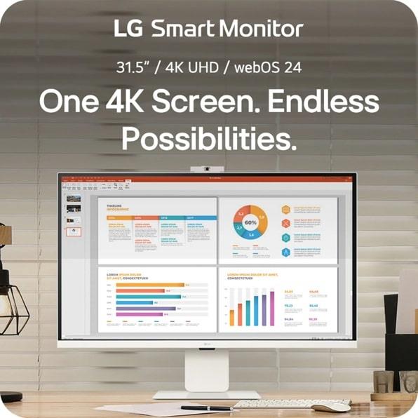 LCD Monitor LG 32U850SA-W 31.5" 4K Panel IPS 3840x2160 16:9 60Hz 5 ms Colour White 32U850SA-W - Image 13
