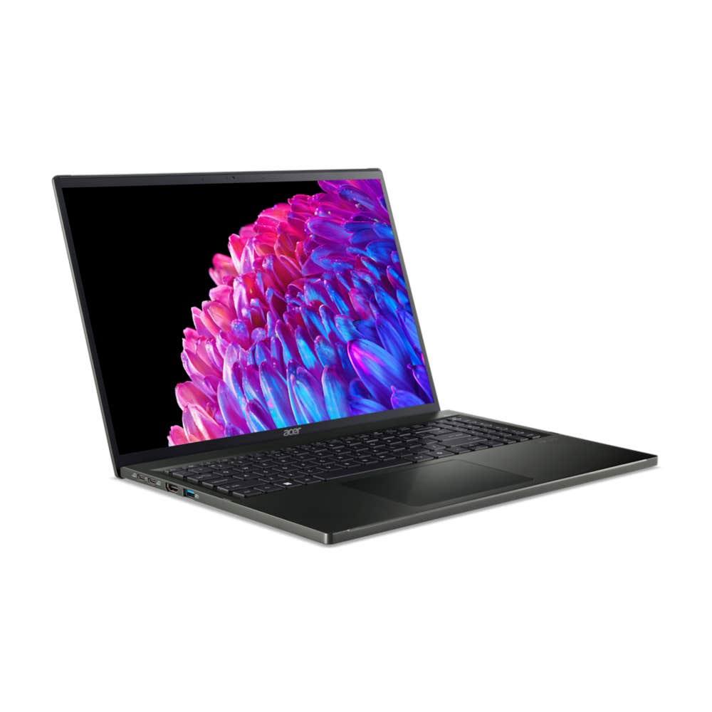 Notebook ACER Swift Edge 16 SFE16-44-R8GJ CPU Ryzen 7 8840U 3300 MHz 16" 3200x2000 RAM 32GB LPDDR5 SSD 1TB AMD Radeon Graphics Integrated ENG Card Reader microSD Black 1.22 kg NX.KTDEL.002 - Image 2