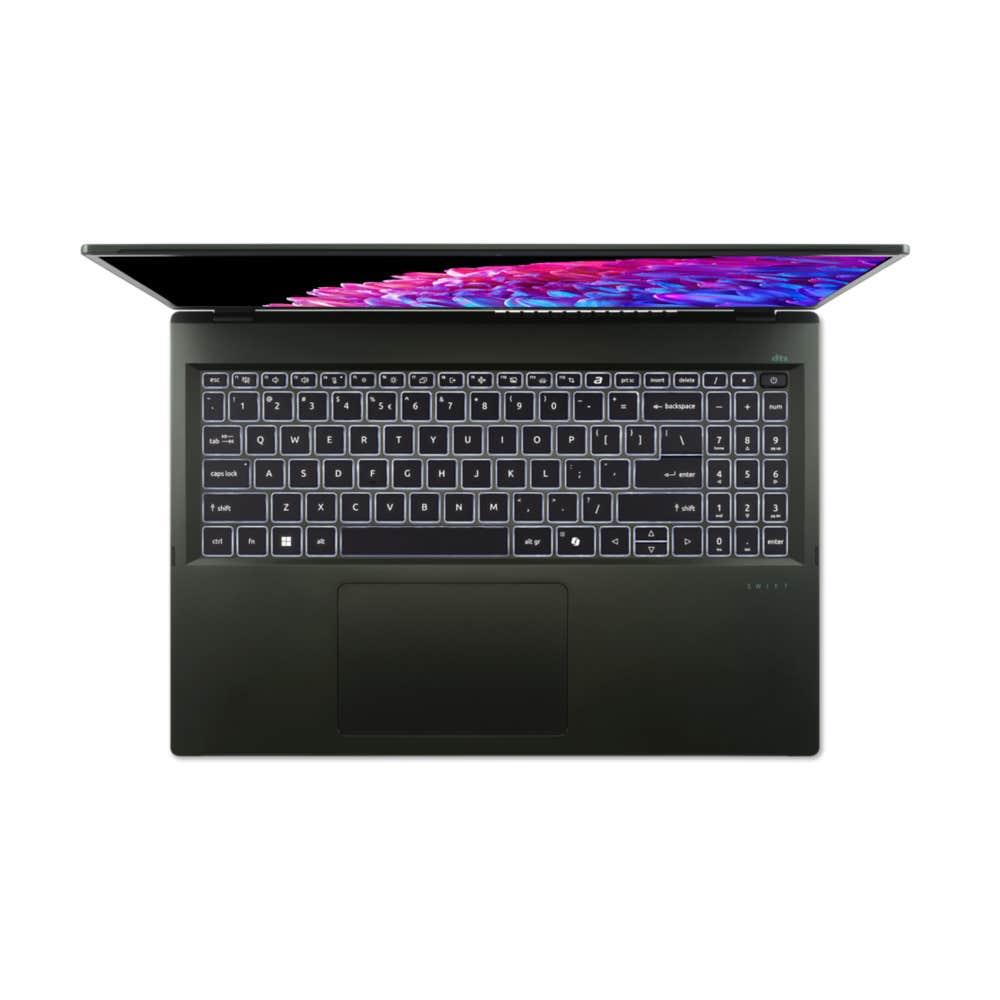 Notebook ACER Swift Edge 16 SFE16-44-R8GJ CPU Ryzen 7 8840U 3300 MHz 16" 3200x2000 RAM 32GB LPDDR5 SSD 1TB AMD Radeon Graphics Integrated ENG Card Reader microSD Black 1.22 kg NX.KTDEL.002 - Image 4