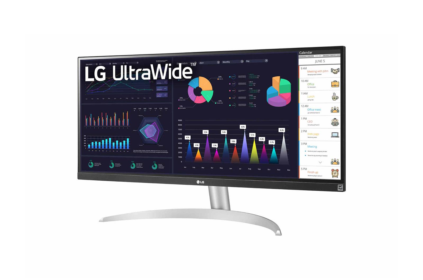 LCD Monitor LG 29WQ600-W 29" 21 : 9 Panel IPS 2560x1080 21:9 5 ms Speakers Tilt 29WQ600-W - Image 2