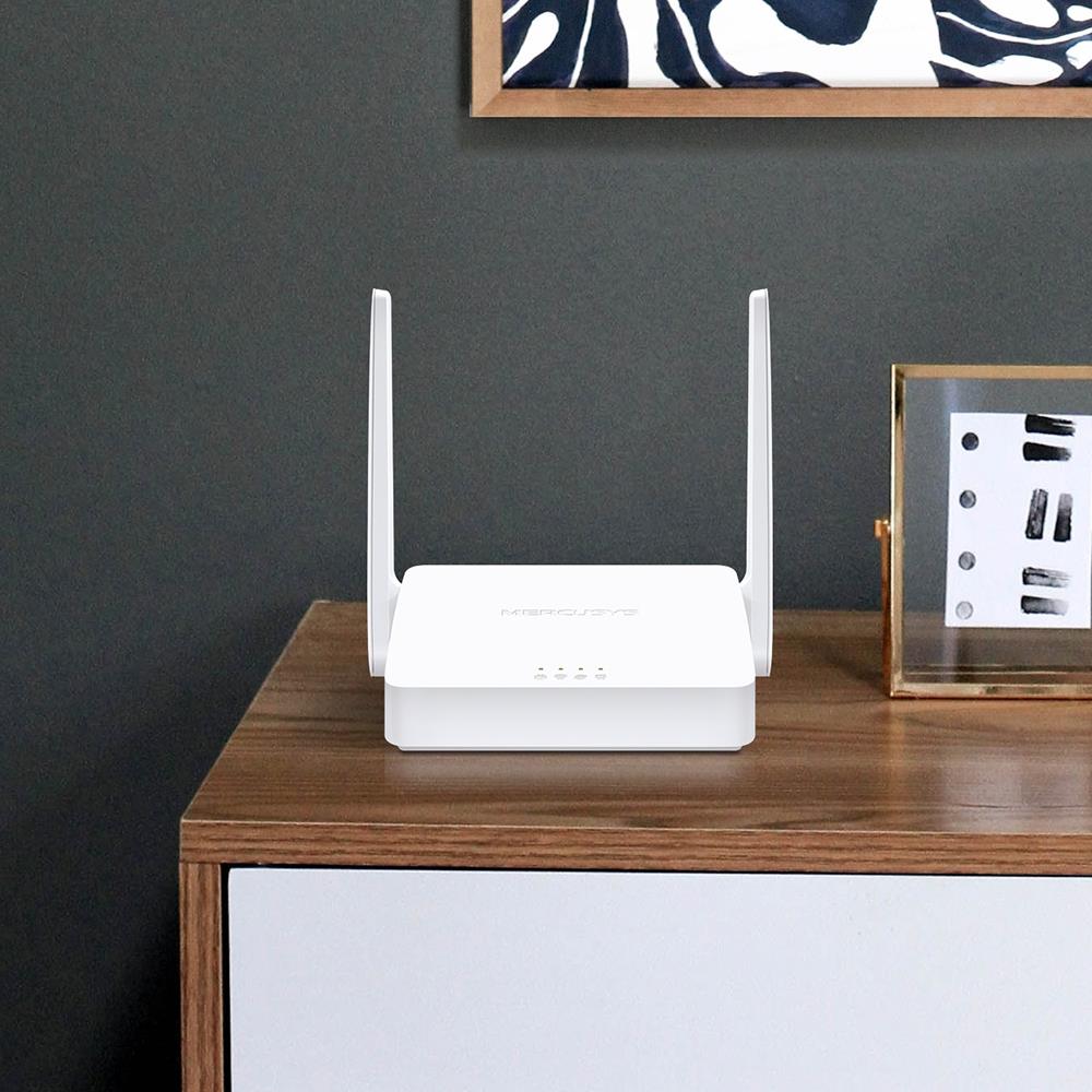 Wireless Router MERCUSYS Wi-Fi 4 (802.11n) Data speed 300 Mbit/s Ethernet WAN Yes WAN connection type RJ-45 Ethernet LAN Yes 3xLAN ports MW302R - Image 7