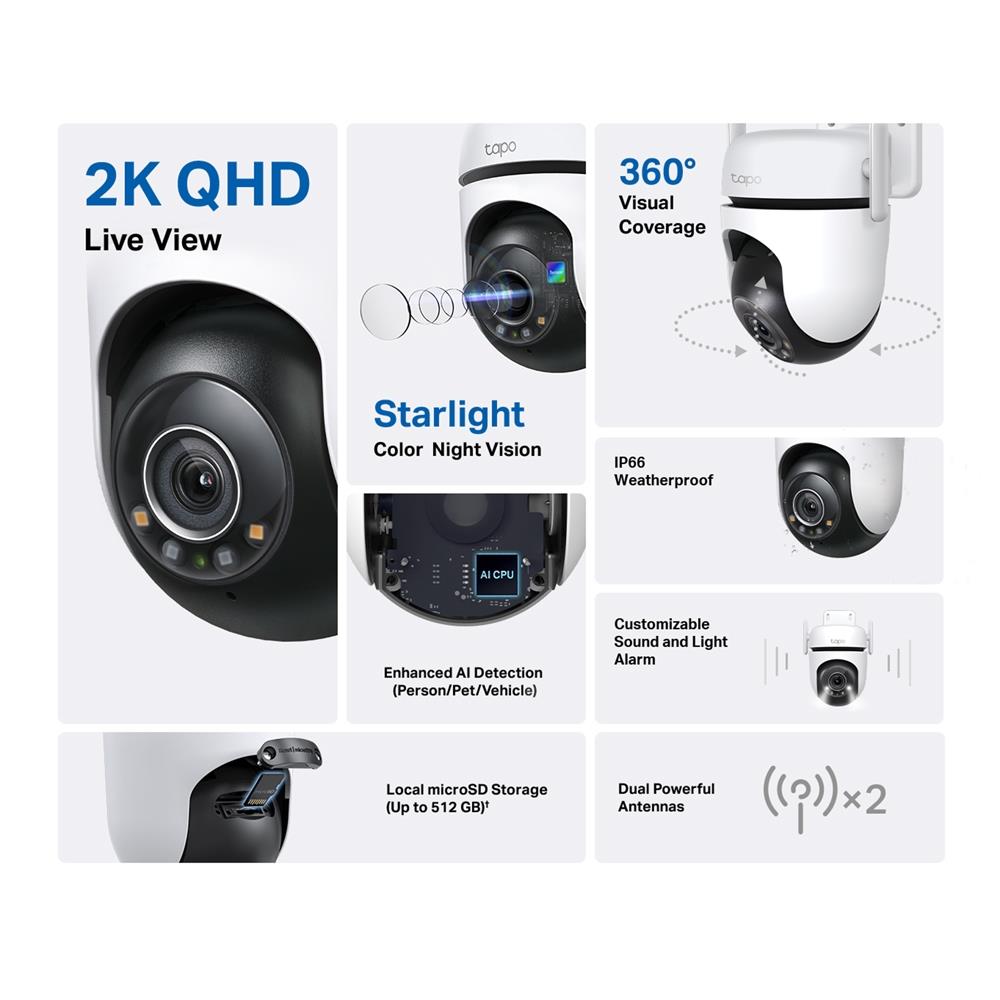 WRL CAMERA 1080P PAN/TILT/TAPO C520WS TP-LINK - Image 15