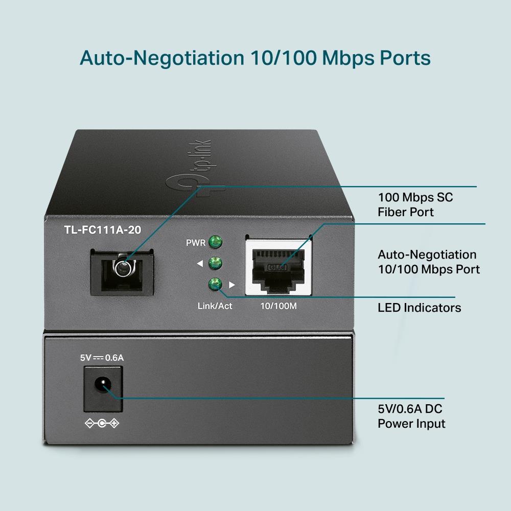 NET MEDIA CONVERTER 20KM/TL-FC111A-20 TP-LINK - Image 4