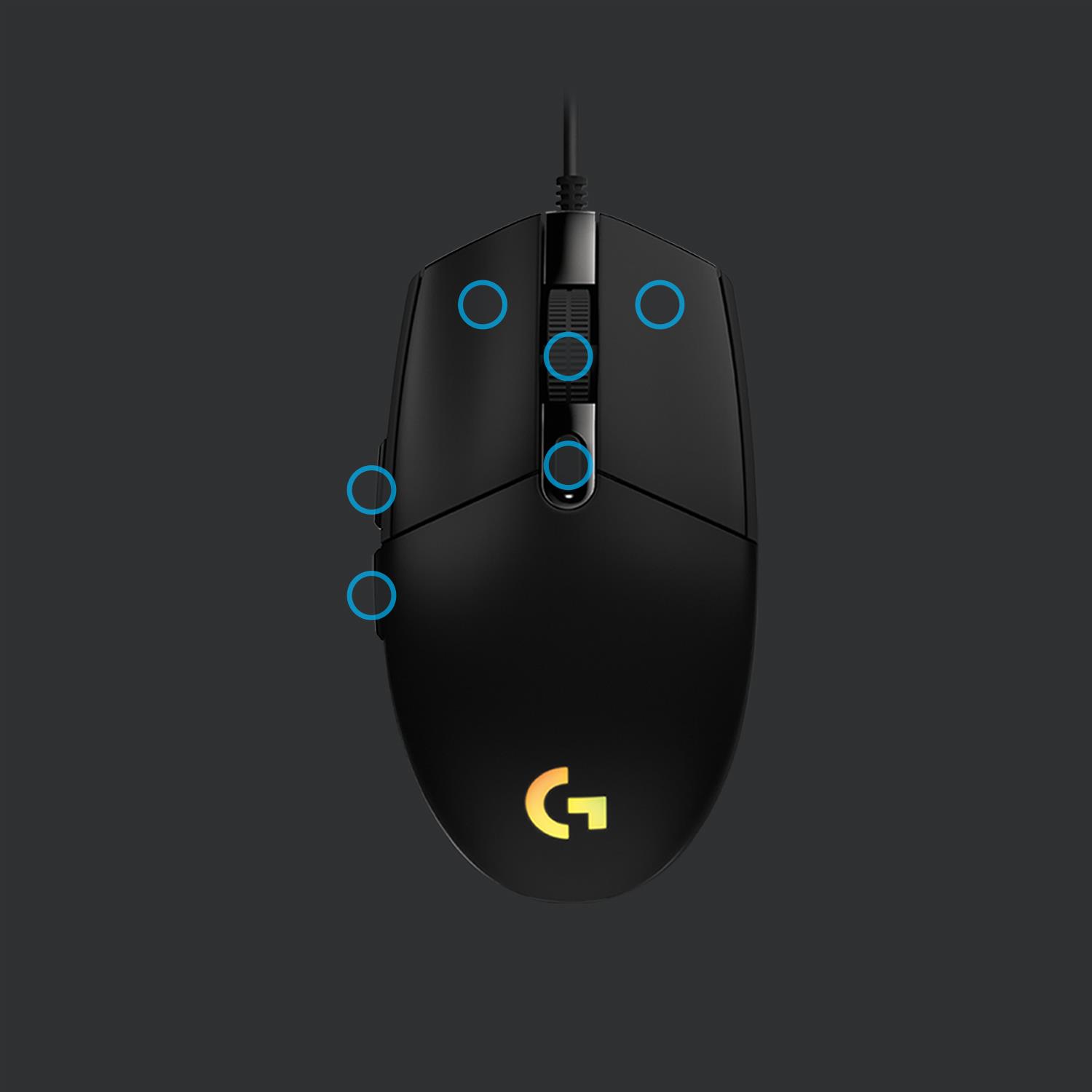 MOUSE USB OPTICAL G203/BLACK 910-005796 LOGITECH - Image 8