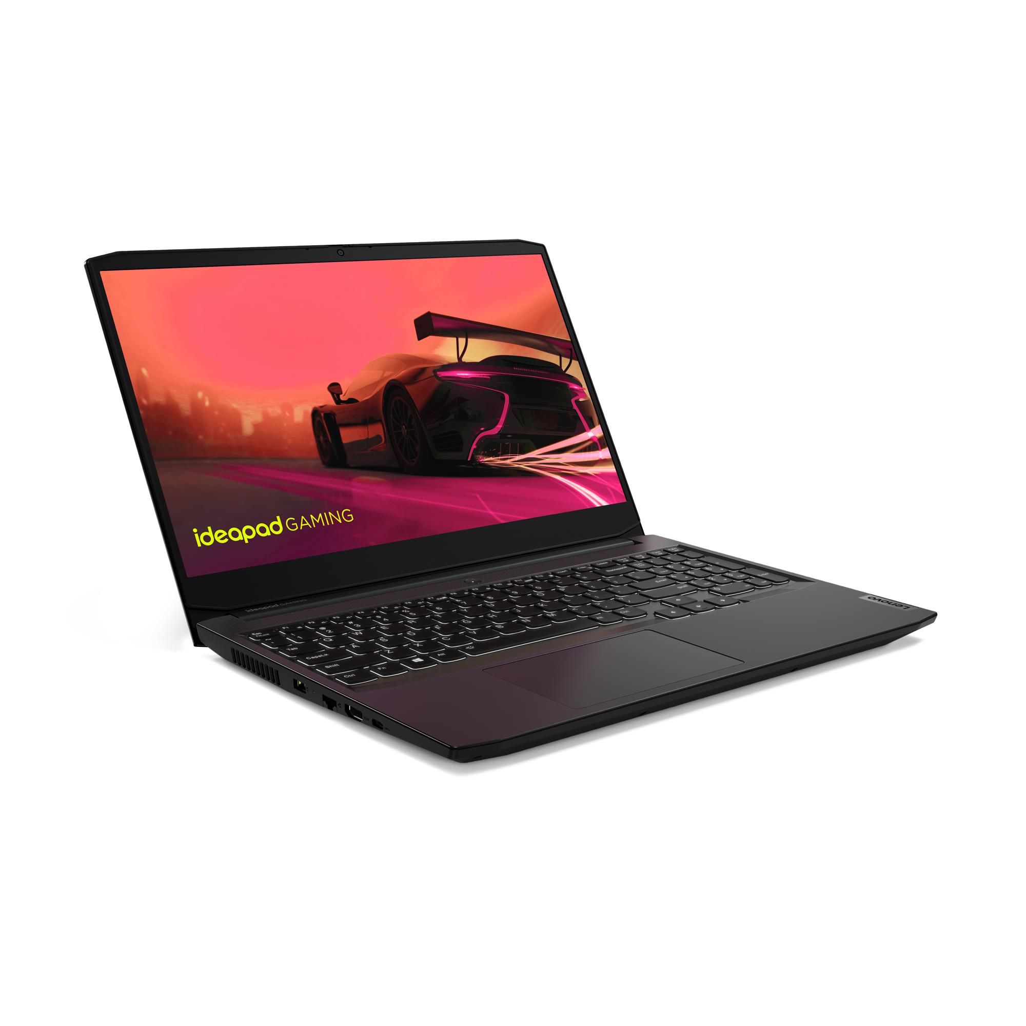 Notebook LENOVO IdeaPad Gaming 3 15ACH6 CPU Ryzen 5 5500H 3300 MHz 15.6" 1920x1080 RAM 8GB DDR4 3200 MHz SSD 512GB NVIDIA GeForce RTX 2050 4GB ENG Black 2.25 kg 82K2027BRM - Image 2