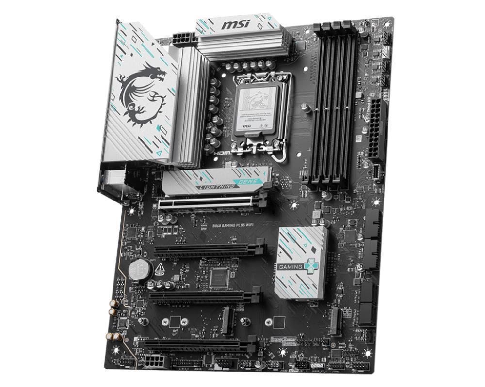 Mainboard MSI Intel B860 Express LGA1851 Memory DDR5 Memory slots 4 B860GAMINGPLUSWIFI - Image 3