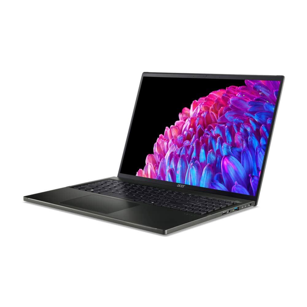 Notebook ACER Swift Edge 16 SFE16-44-R8GJ CPU Ryzen 7 8840U 3300 MHz 16" 3200x2000 RAM 32GB LPDDR5 SSD 1TB AMD Radeon Graphics Integrated ENG Card Reader microSD Black 1.22 kg NX.KTDEL.002 - Image 3