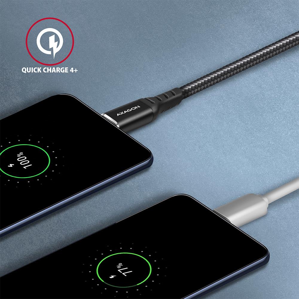 CABLE USB-C TO USB-C 1.5M 60W/HQ BLACK BUCM-CM15AB AXAGON - Image 9