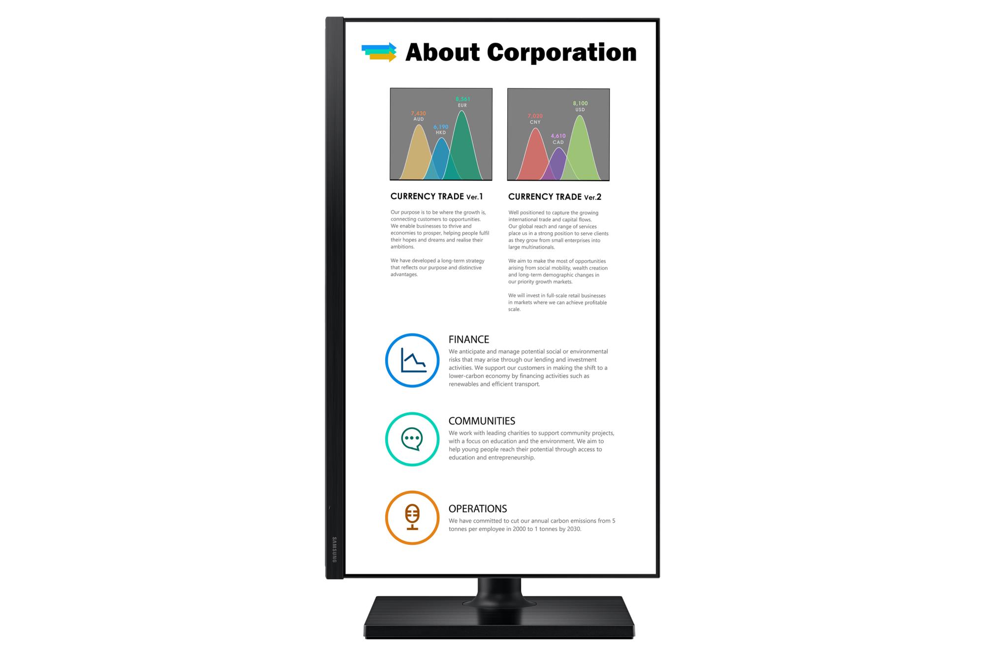 LCD Monitor SAMSUNG 24" Business Panel IPS 1920x1080 16:9 75Hz 5 ms Swivel Pivot Height adjustable Tilt Colour Black LF24T450FQRXXE - Image 16