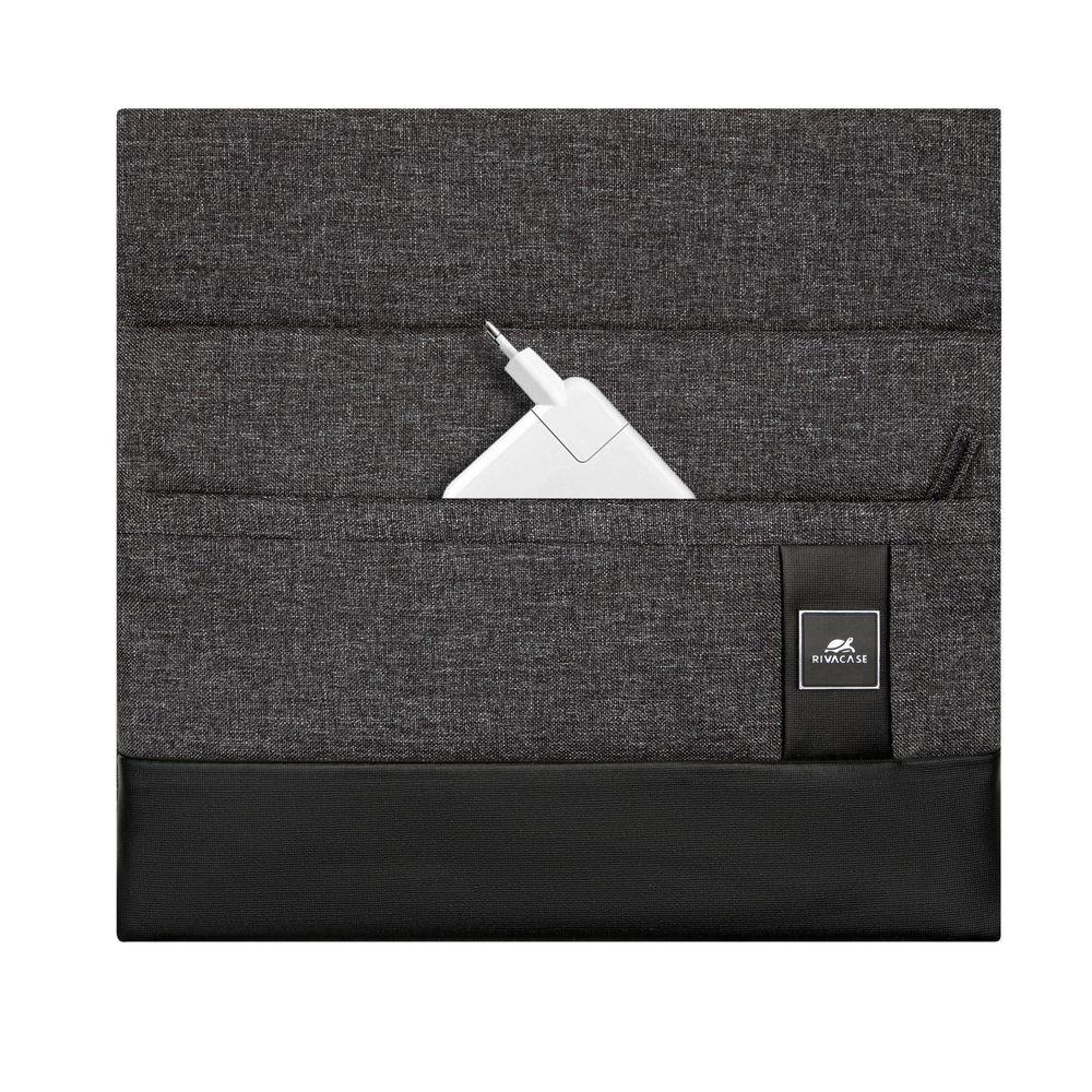 NB SLEEVE MACBOOK PRO/AIR 13/8802 BLACK MELANGE RIVACASE - Image 8